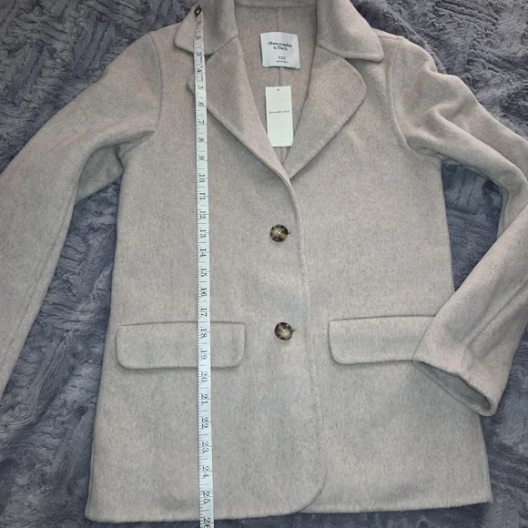 Abercrombie Wool Blend Blazer Jacket XXS - Picture 8 of 9